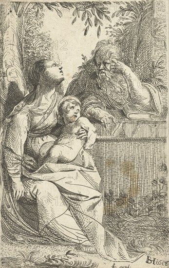 Holy Family, Jan Philipsz. van Bouckhorst, Claes Jansz. Visscher (II), 1618