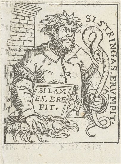 Man with a hose and a lobster, Anonymous, 1500-1520