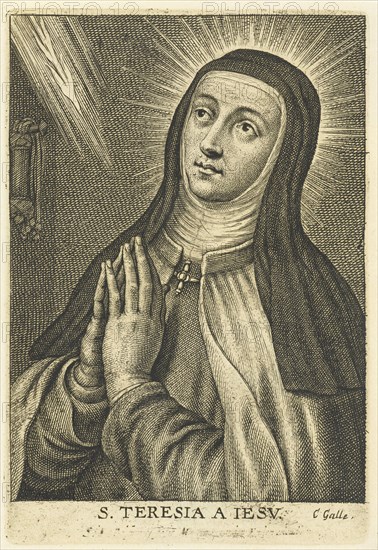 Saint Teresa, Schelte Adamsz. Bolswert, Peter Paul Rubens, Cornelis Galle (II), 1596 - 1659