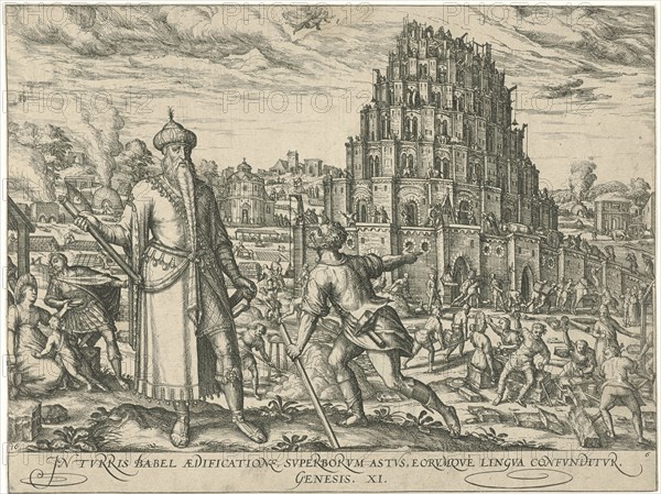 Tower of Babel, attributed to Symon Novelanus, 1577 - 1627