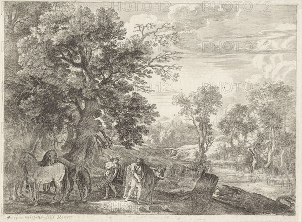 Mercury Batt gagging, Herman van Swanevelt, 1629 - 1655