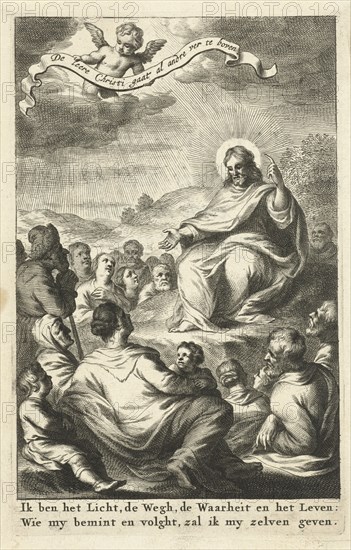 The Sermon, Cornelis van Dalen (I), Jacob Lescailje, 1663