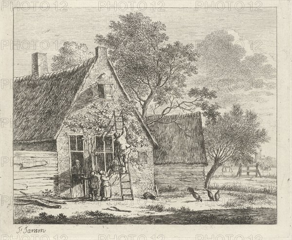 House with yard, Johannes Janson, 1783