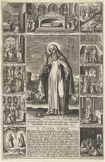 Saint Clare, Adriaen Collaert, Theodoor Galle, 1612 - 1618