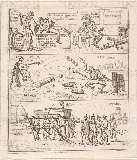 Three French defeats, Hermanus Fock, 1812 - 1813