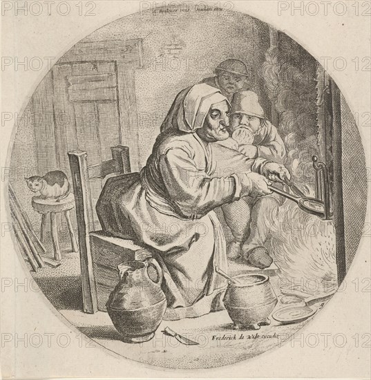 Pancakes Bakster, Theodor Matham, Frederik de Wit, 1630-1690