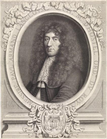 Portrait of Paul-Armand Langlois de Blancfort, maitre d'hotel of Louis XIV, king of France, Pieter van Schuppen, 1675