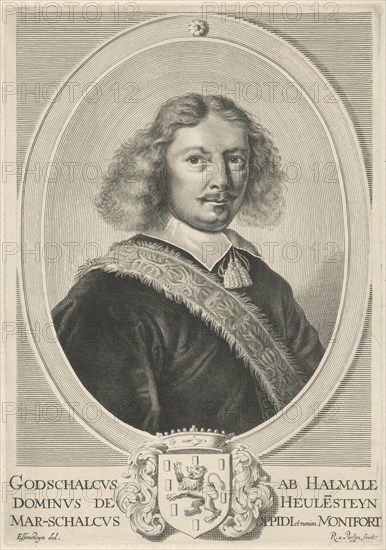 Portrait of Godschalck of Halmale, Reinier van Persijn, 1623 - 1668