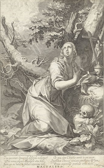 H Penitent Mary Magdalene, Willem Isaacsz. van Swanenburg, Cornelis Gijsbertsz. Plemp, Jacques Razet, 1609