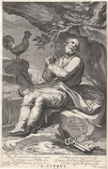 Penitent Peter H, Willem Isaacsz. van Swanenburg, Petrus Scriverius, Johannes Janssonius, 1608 - 1665
