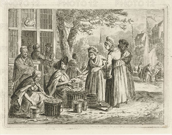 fish saleswomen, Christiaan Meijer, 1803 - 1808