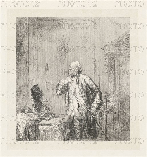 Vain man, David Bles, C. Schelfhout, 1846