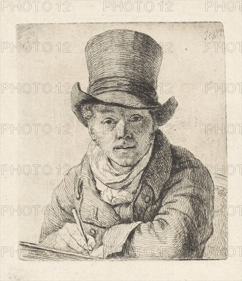 Self Portrait of Pieter Christoffel Wonder, print maker: Pieter Christoffel Wonder, 1802 - 1816