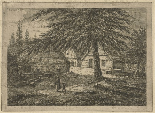 Barnyard, Gerardus Emaus de Micault, 1854