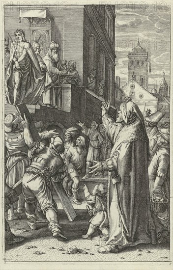 Christ Presented to the People (Ecce Gay), Anonymous, Hendrick Goltzius, 1596 - 1667