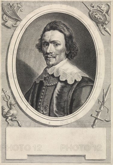 Portrait of Theodore John Dirk Graswinckel, Theodor Matham, Michiel Jansz van Mierevelt, 1636 - 1666