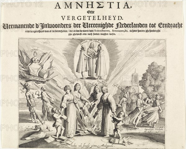 Pleading for unity and reconciliation, 1623, Jan van de Velde II, Jan Jansz Starter, Jan Amelisz, 1623