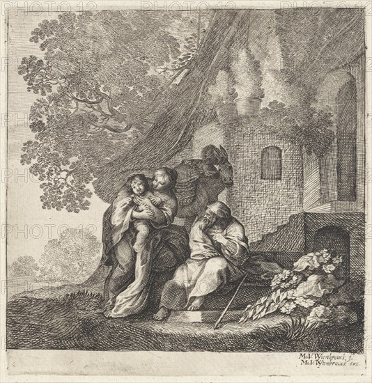 Return of the Holy Family from Egypt, Moyses van Wtenbrouck, Matheus Moysesz. van Wtenbrouck, 1600 - 1647