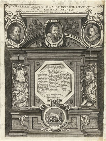 Portraits of Maurits, Filips Willem and Frederik Hendrik, Prince of Orange