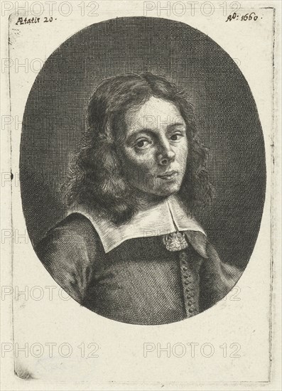 Self-portrait at the age of 20, Hendrik Bary, 1660