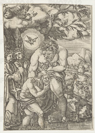 Baptism of Christ in the Jordan, Monogrammist AC (16e eeuw), 1520 - 1562