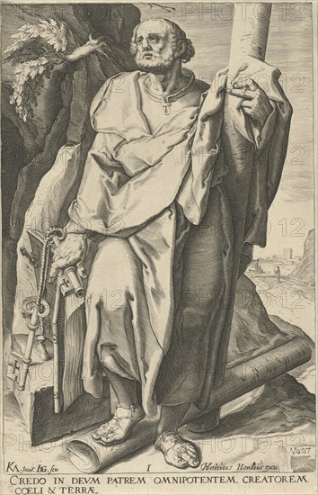 Apostle Peter, Jacob de Gheyn (II), Hendrick Hondius (I), 1591 - 1592