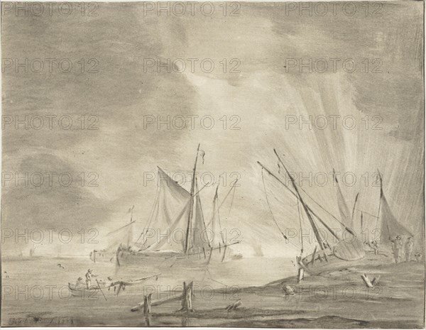 River landscape, Jurriaan Cootwijck, 1771