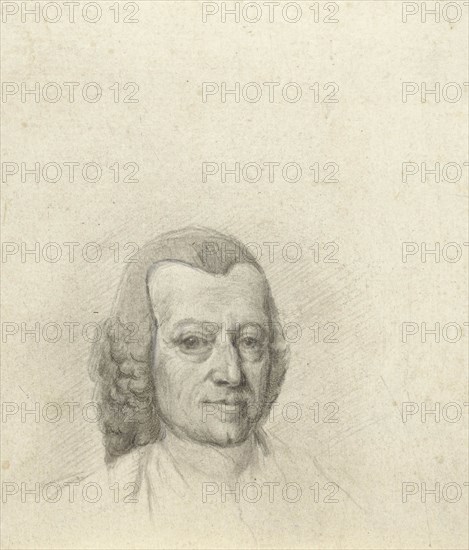 Head of Jurriaan Cootwijck face slightly to the right, print maker: Jurriaan Cootwijck, Dating 1724 - 1798