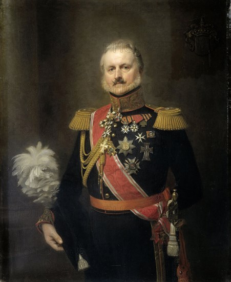 Antonie Frederick Jan Floris Jacob Baron van Omphal (1788-1863), luitenant-generaal, Herman Antonie de Bloeme, 1854