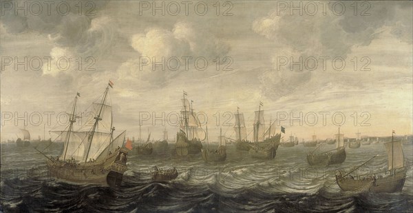 The Dutch Herring Fleet under Sail, Cornelis Beelt, 1660 - 1701