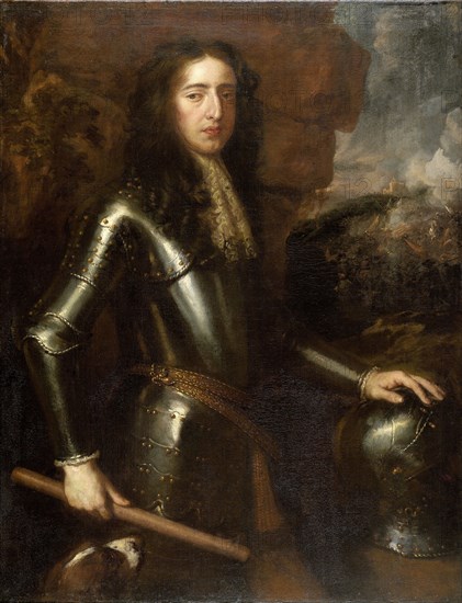 Portrait of William III, Prince of Orange, Stadtholder, after 1689 King of England, manner of Willem Wissing, 1680 - 1710