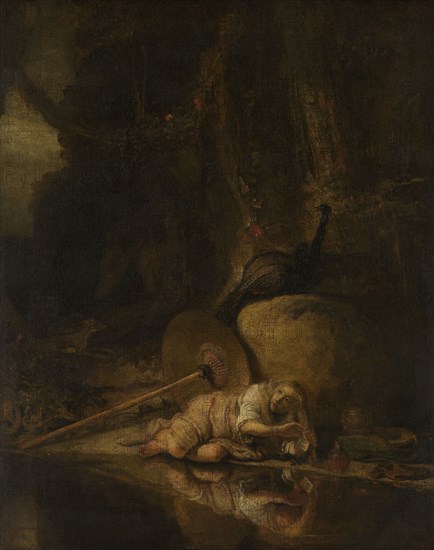 Hera Hides during the Battle between the Gods and the Giants, copy after Carel Fabritius, after c. 1643