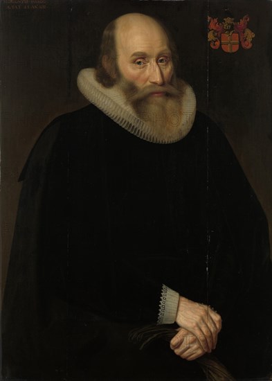 Portrait of Antonius Antonides van der Linden, Physician in Amsterdam, The Netherlands, Hendrik Meerman, 1633