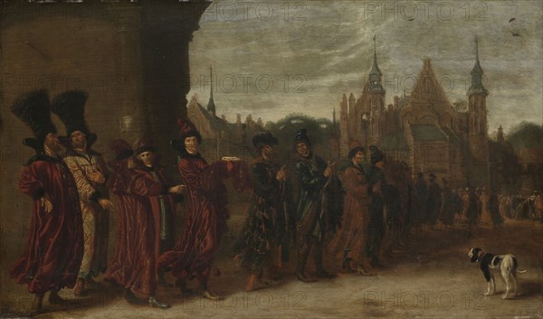 Envoys of the Czar of Muscovy Going to the Assembly of the States General, 4 November 1631, attributed to Sybrand van Beest, 1631 - 1674