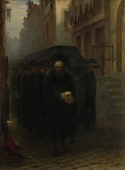 Jewish funeral, Hein Burgers, 1860 - 1899