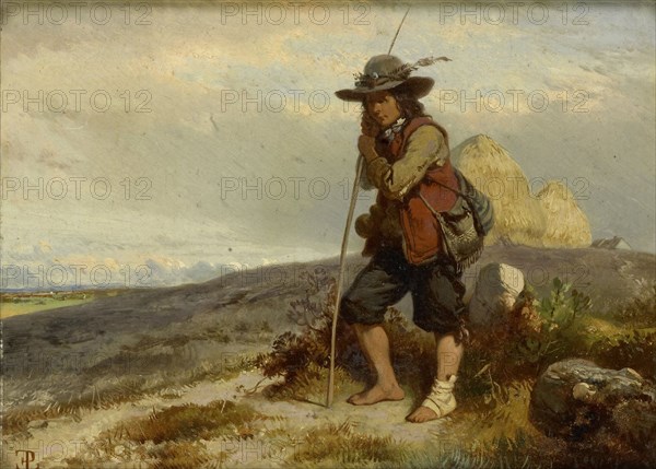 Shepherd Boy, Eugène Modeste Edmond Lepoittevin, 1840 - 1870