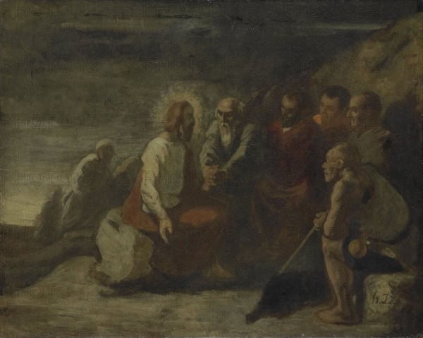 Christ and his disciples, Honoré Daumier, 1830 - 1879