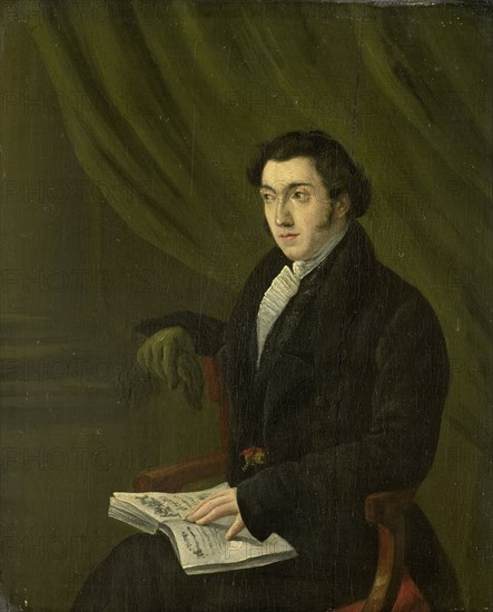 Portrait of Johannes Petrus Schouburg, Stamp Engraver at the Imperial Mint in Utrecht, Abraham Hendrik Winter, 1830 - 1855