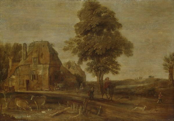 Landscape with watering place, Aert van der Neer, 1639