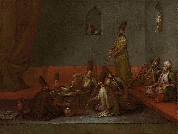 Dervishes Sharing a Meal, Jean Baptiste Vanmour, c. 1720 - c. 1737