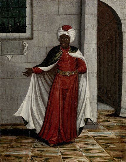 The Kislar Aghassi, Chief of the Black Eunuchs of the Sultan, workshop of Jean Baptiste Vanmour, 1700 - 1737