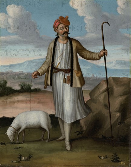 Albanian Herdsman, workshop of Jean Baptiste Vanmour, 1700 - 1737