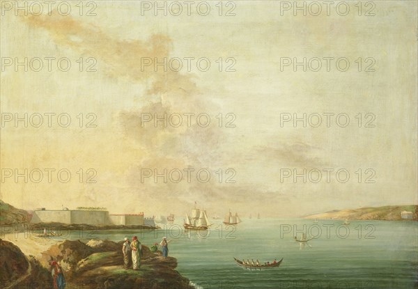 View of the Dardanelles, Antoine van der Steen, 1770 - 1780