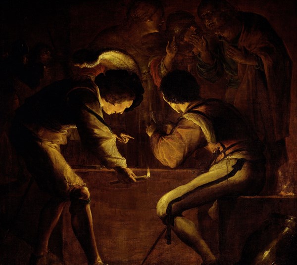 Denial of Saint Peter, Leonaert Bramer, 1642