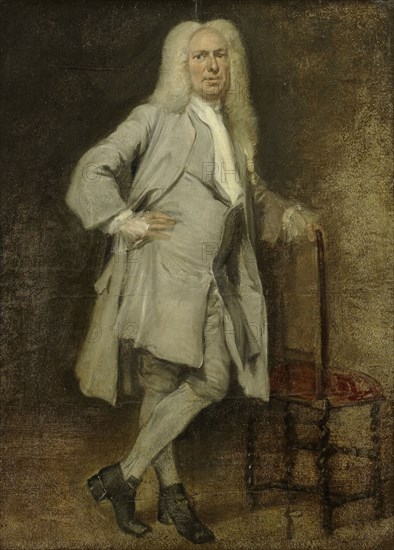 Portrait of Jan Lepeltak, Timber Merchant in Amsterdam, Regent of the Aalmoezeniersweeshuis Orphanage, Cornelis Troost, 1728 - 1729
