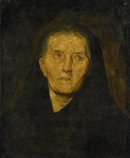 The grieving widow, Diederik Franciscus Jamin, c. 1860 - c. 1865
