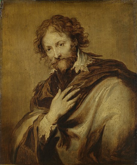 Portrait of a Man, Identified as Peter Paul Rubens, Painter and Diplomat, workshop of Anthony van Dyck, 1630 - 1660