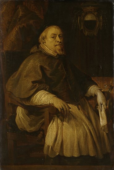 Portrait of FranÃ§ois Vilain de Gand, Baron of Rassenghem, Bishop of Doornik, Lucas Franchoys (II), 1646 - 1666