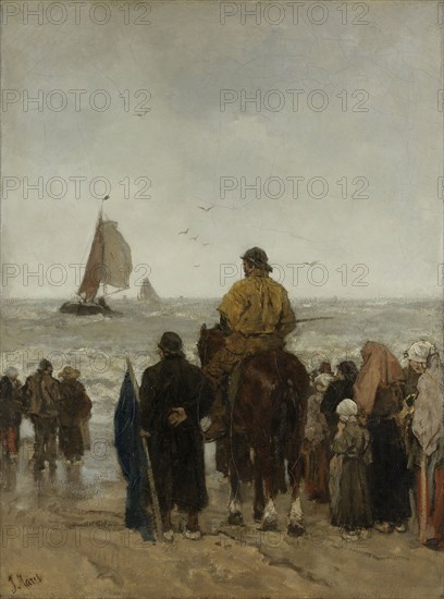 Arrival of the Boats, Jacob Maris, 1884