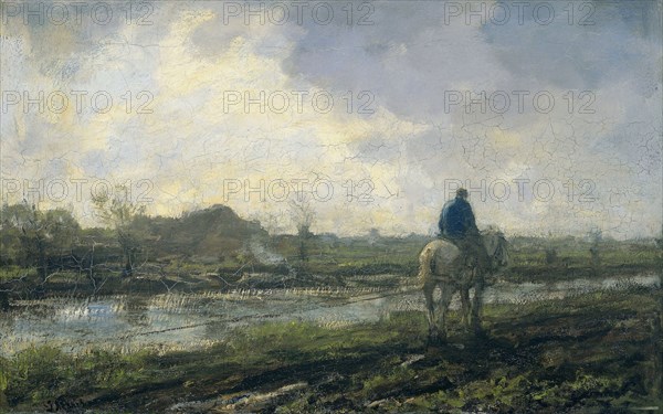 Tow path, Jacob Maris, 1894